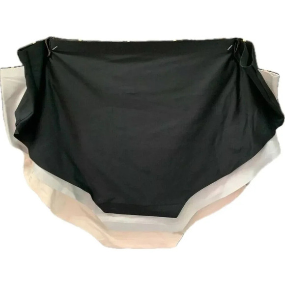 New Balance XL Blush-Black-Gray Bonded Seamless No Show Hipster Panties-3 Pk - Picture 3 of 4